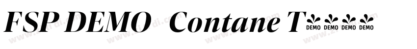 FSP DEMO   Contane T字体转换